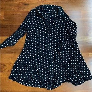 Zara Polkadot Shirt Dress